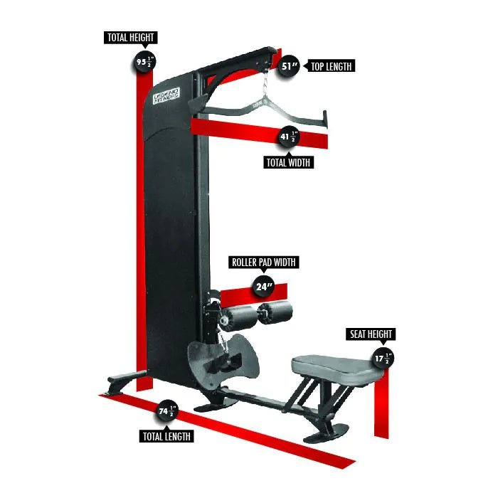 SelectEDGE Lat Pulldown Low Row Machine 1120 Legend