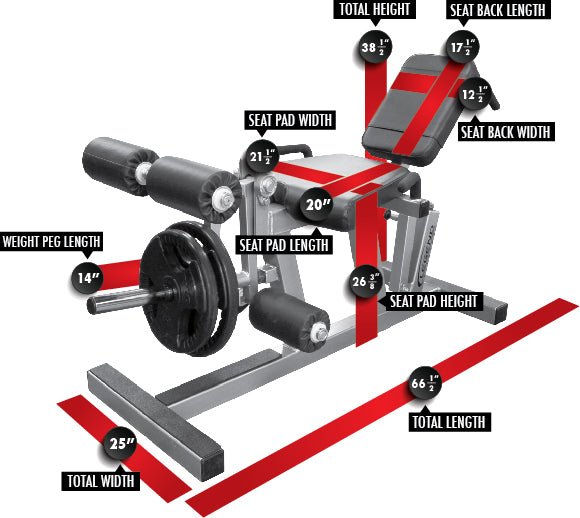 Plate-Loaded Leg Extension/Curl 3135 Legend