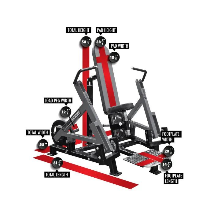LeverEDGE Unilateral Converging Vertical Wide Chest Press Legend 6006