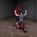 White male athlete performing lat pulldown on the Best Fitness by Body-Solid Single Stack Home Gym BFMG30.