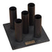 Body-Solid GOBH5 Olympic Bar Holder 5 Bar Vertical storage rack with satin black powder coat finish for gym organization.