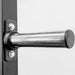 Close-up of a weight storage peg on the BodyKore G703 Foundation Series Squat Cage, showing durable construction and ample space for securely storing weight plates.