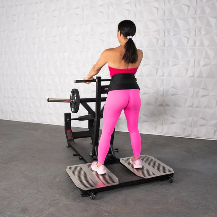 Excel Glute Line Belt Squat - Muscle D- Plate Loaded Belt Squat - Non Slip Deck