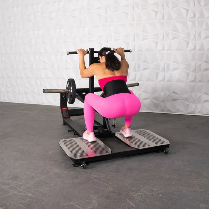 Excel Glute Line Belt Squat - Muscle D- Plate Loaded Belt Squat - Non Slip Deck