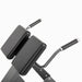 Close-up view of the padded thigh support and ergonomic handles on the Commercial Hyper Extension Bench 876HP