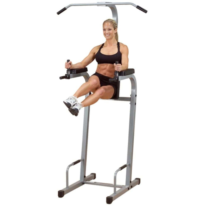 Athlete performing vertical knee raise on Powerline PVKC83X