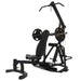 Powertec Workbench LeverGym® WB-LS20-YY with Bench in Upright Position and Weight Plates