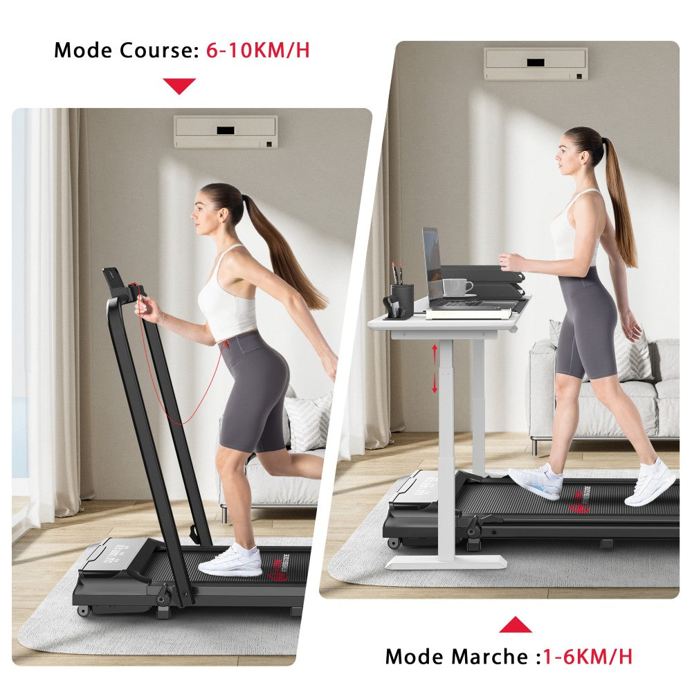 Tapis de Course Pliant Q2 Pro, Vitesse 1-10KM/H