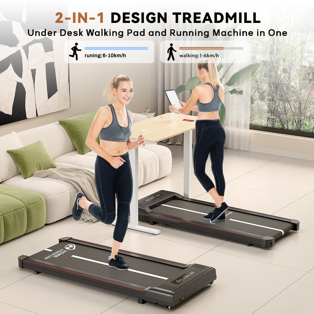 Tapis de Course Q2 avec Haut-parleur Bluetooth, Vitesse 1-10 km/h