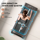 Tapis de Course Q2 avec Haut-parleur Bluetooth, Vitesse 1-10 km/h