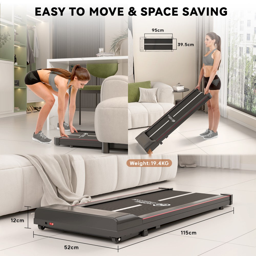 Tapis de Course Q2 avec Haut-parleur Bluetooth, Vitesse 1-10 km/h