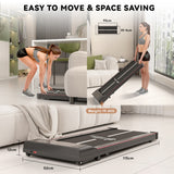 Tapis de Course Q2 avec Haut-parleur Bluetooth, Vitesse 1-10 km/h
