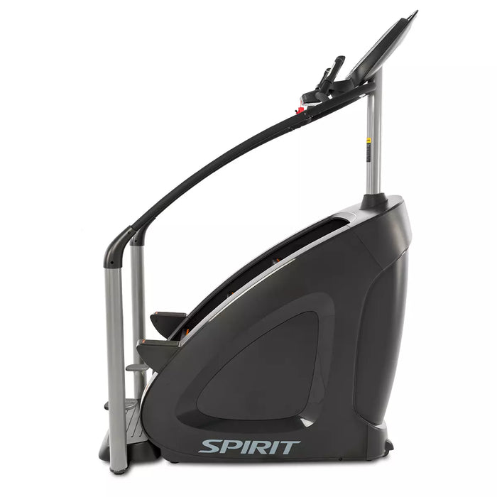 Full side view of the Spirit Fitness CSC900 StairClimber showcasing frame