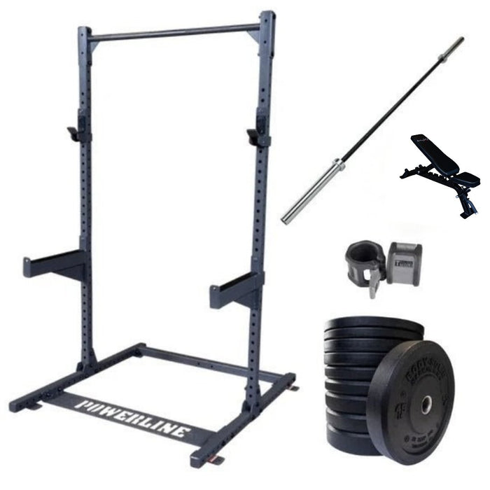 Squat Rack Package 92 w/ Rack Bar Plates