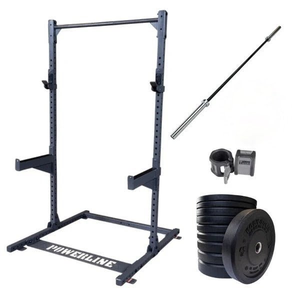 Squat Rack Package 92 w/ Rack Bar Plates