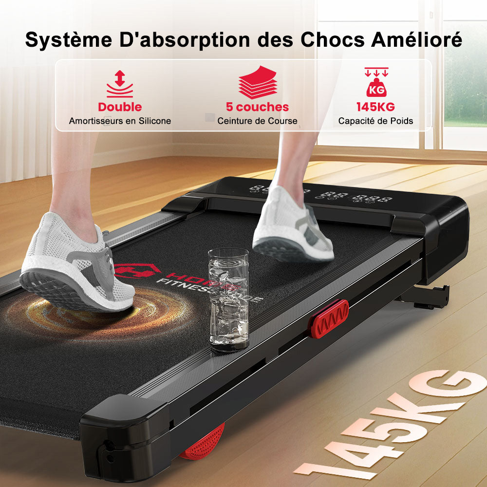 Tapis de Course Y1 avec Inclinaison Automatique de 0 à 9%, Vitesse de 1-10KM/H