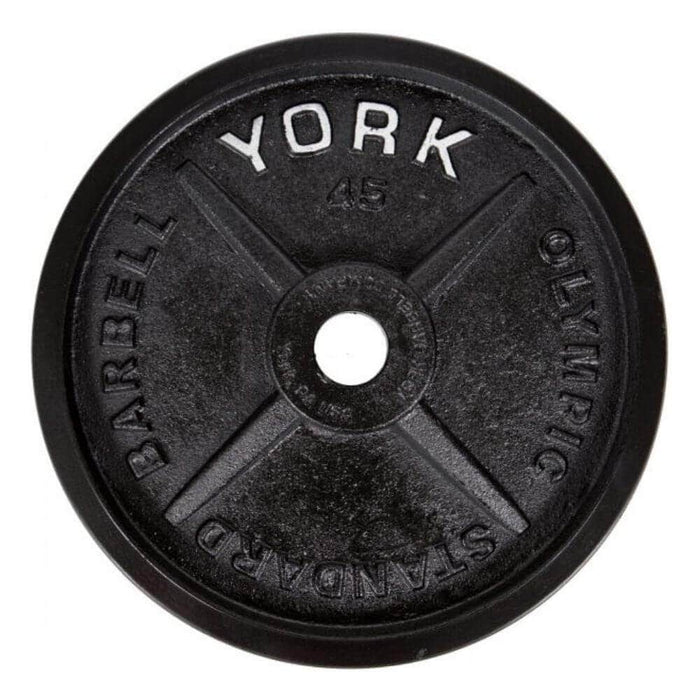 York Legacy Cast Iron Precision Milled Olympic Weight Plates