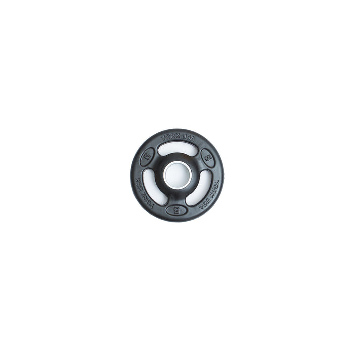 York Iso-Grip Rubber Encased Steel Olympic Plates