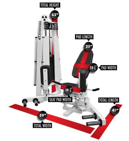 Inner - Outer Thigh Combo - 964 Legend Abductor / Adductor Machine