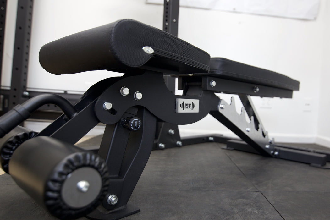 ISF Adjustable Weight Bench FID Black 1000LB