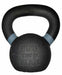 6kg ISF Kettlebell front side light blue color stripe and showing  weight in lbs and kgs on white background