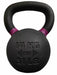 14kg ISF Kettlebell front side violet color stripe and showing  weight in lbs and kgs on white background