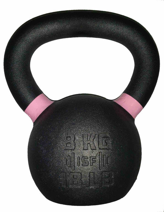 8kg ISF Kettlebell on white background