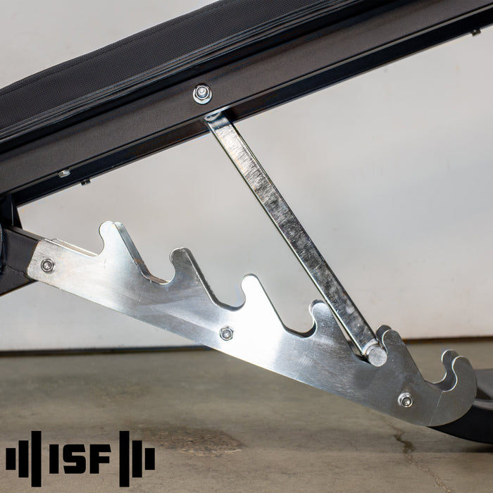 ISF Adjustable Weight Bench FID Black Ladder 1000LB
