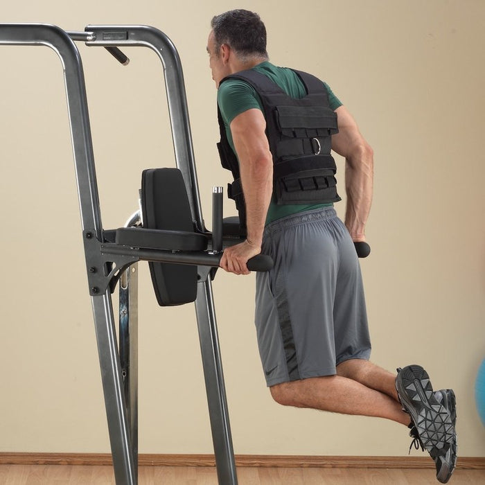 Body-Solid Fusion VKR Dip Pull-Up Station Power Tower FCD